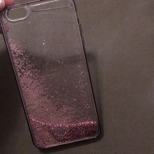 Pink glitter case
